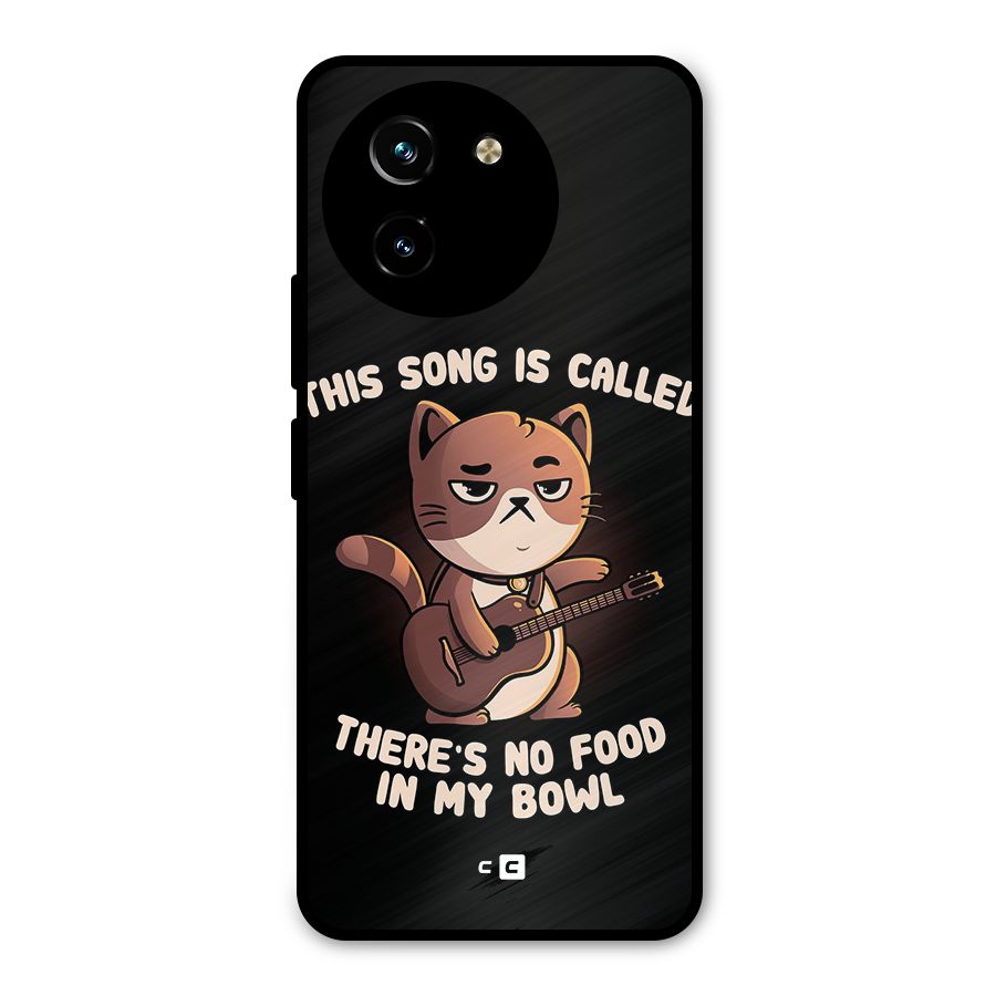 No Food in My Bowl Cat Metal Back Case for Vivo T3x