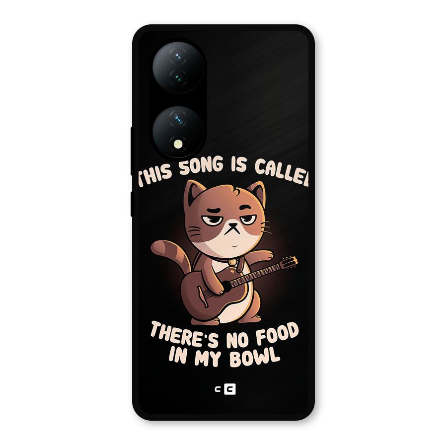 No Food in My Bowl Cat Metal Back Case for Vivo Y100