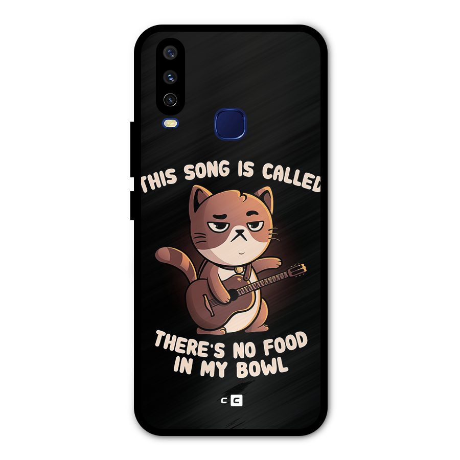 No Food in My Bowl Cat Metal Back Case for Vivo Y12