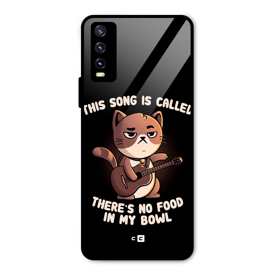 No Food in My Bowl Cat Metal Back Case for Vivo Y20