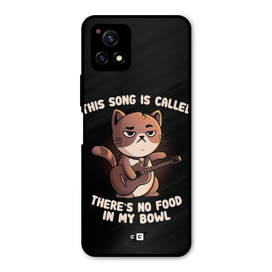 No Food in My Bowl Cat Metal Back Case for Vivo Y72 5G