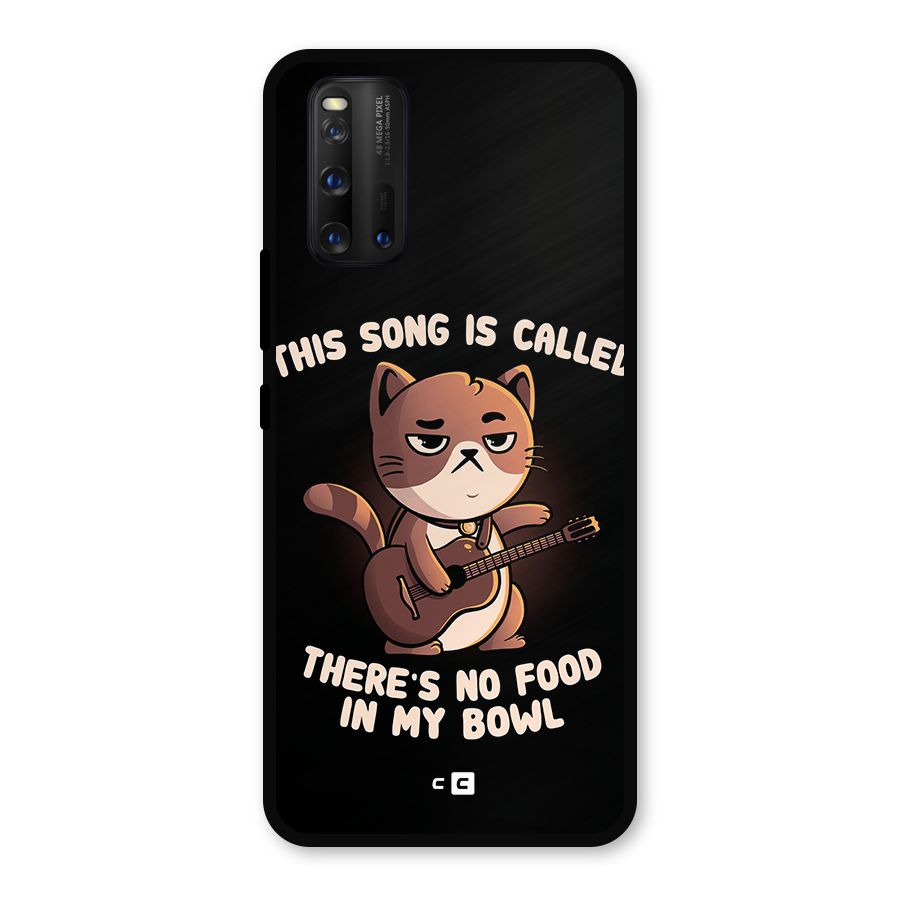 No Food in My Bowl Cat Metal Back Case for iQOO 3