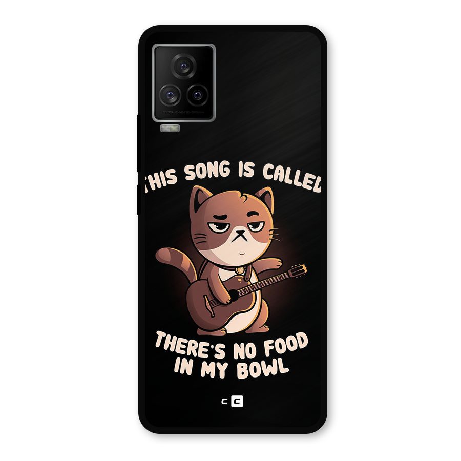 No Food in My Bowl Cat Metal Back Case for iQOO 7 Legend 5G