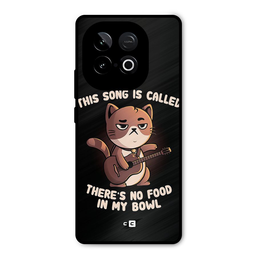 No Food in My Bowl Cat Metal Back Case for iQOO Neo 10
