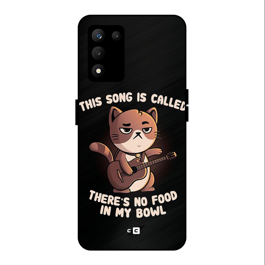 No Food in My Bowl Cat Metal Back Case for realme 9 5G SE