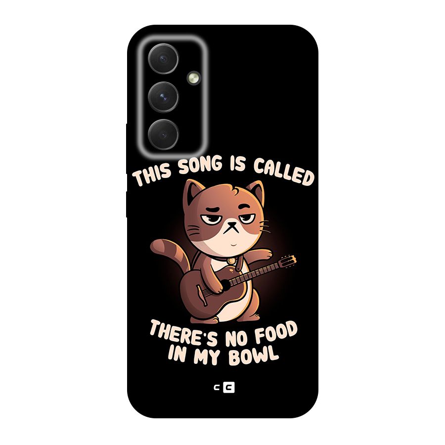No Food in My Bowl Cat Original Polycarbonate Back Case for Galaxy A54