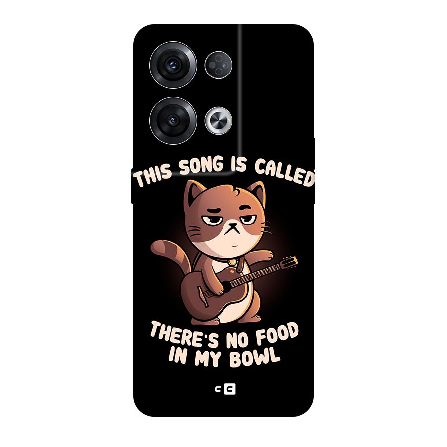 No Food in My Bowl Cat Original Polycarbonate Back Case for Oppo Reno8 Pro 5G