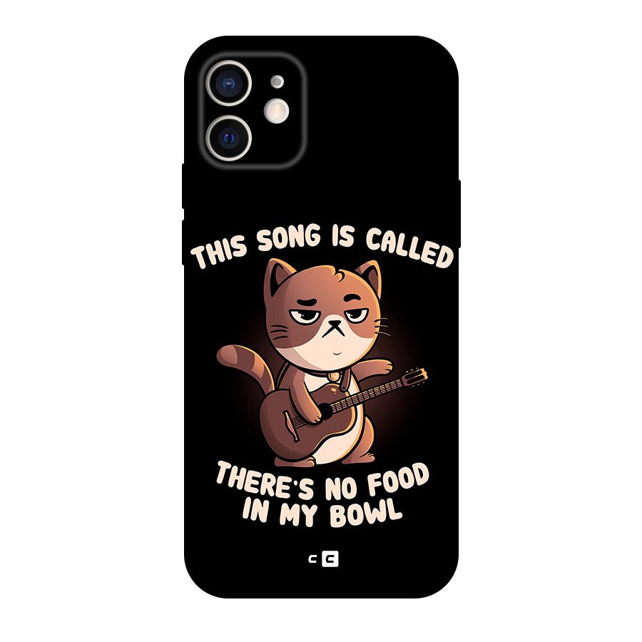 No Food in My Bowl Cat Original Polycarbonate Back Case for iPhone 12