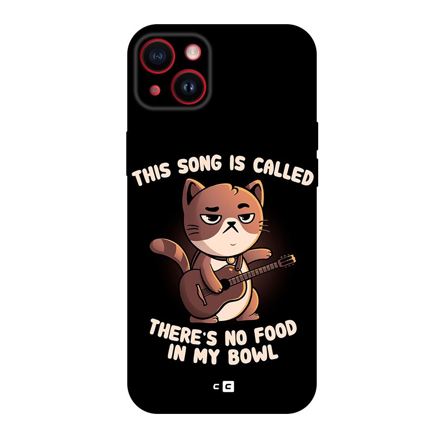 No Food in My Bowl Cat Original Polycarbonate Back Case for iPhone 14 Plus