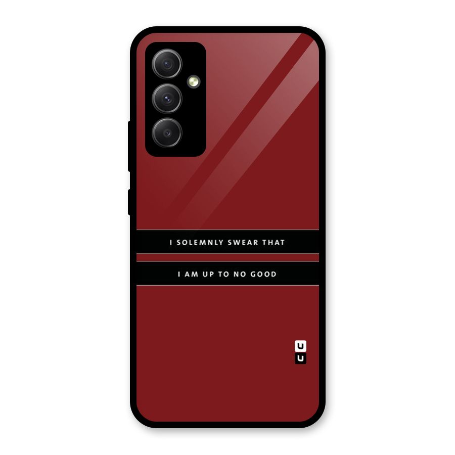 No Good Swear Glass Back Case for Galaxy A34