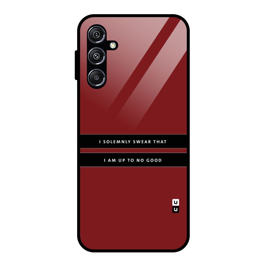 No Good Swear Glass Back Case for Galaxy M34 5G