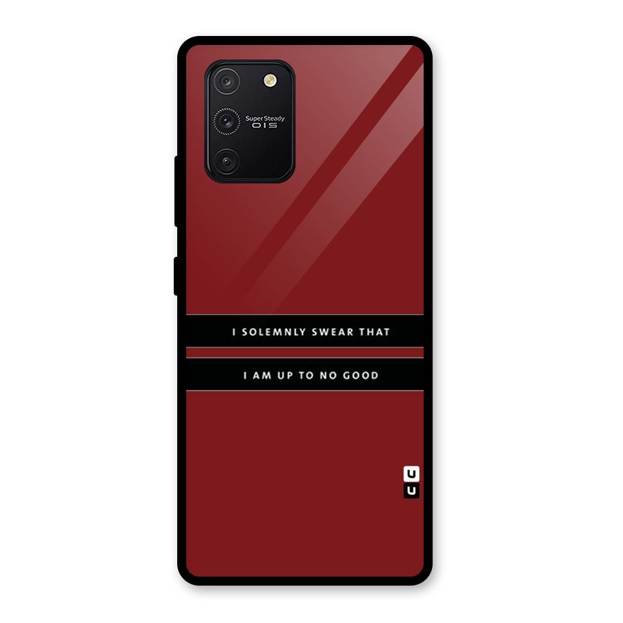 No Good Swear Glass Back Case for Galaxy S10 Lite