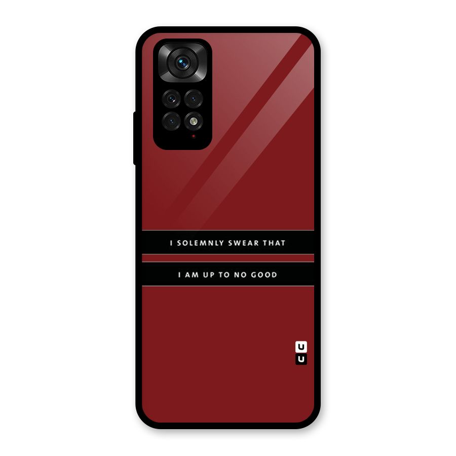 No Good Swear Glass Back Case for Redmi Note 11S