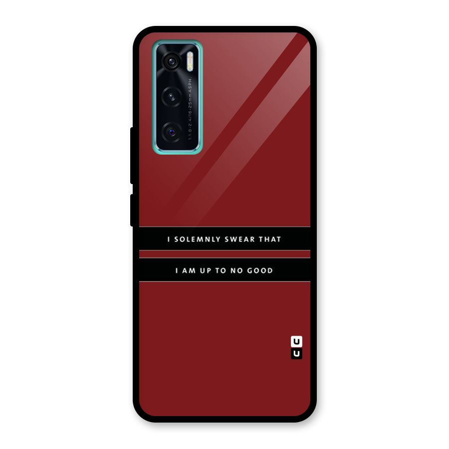No Good Swear Glass Back Case for Vivo V20 SE