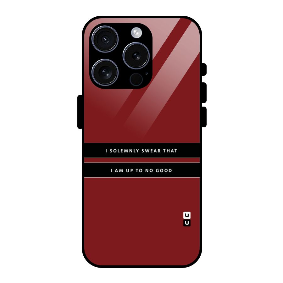 No Good Swear Glass Back Case for iPhone 15 Pro