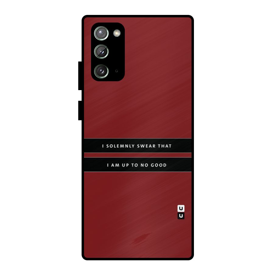 No Good Swear Metal Back Case for Galaxy Note 20