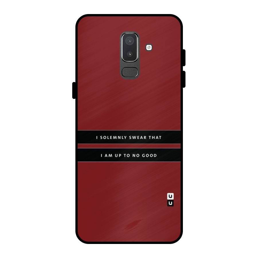 No Good Swear Metal Back Case for Galaxy On8 (2018)