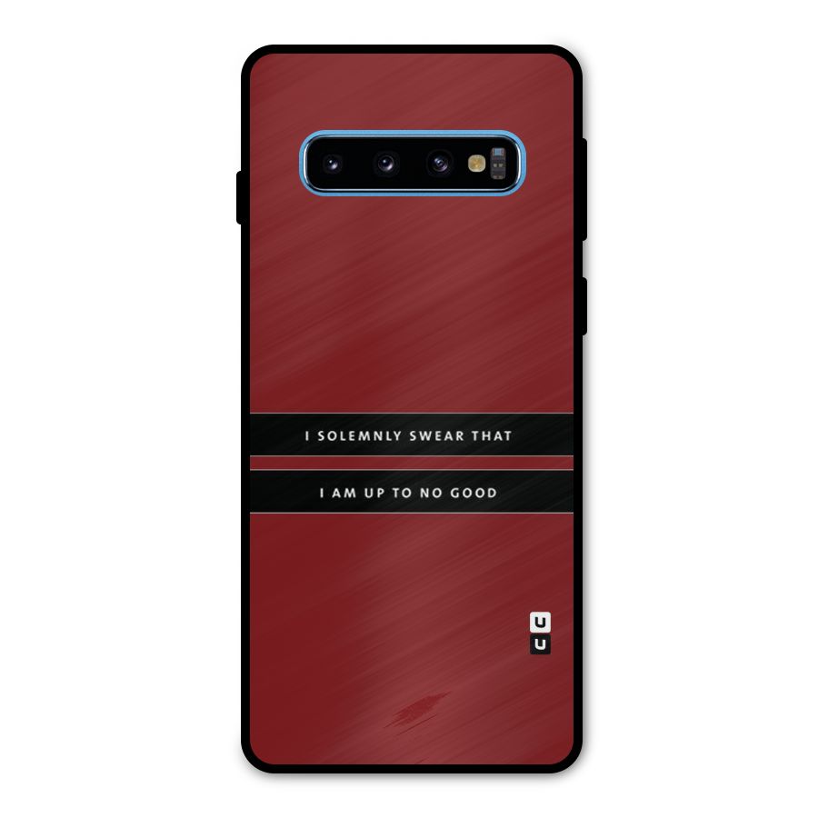 No Good Swear Metal Back Case for Galaxy S10