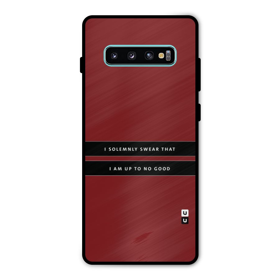 No Good Swear Metal Back Case for Galaxy S10 Plus