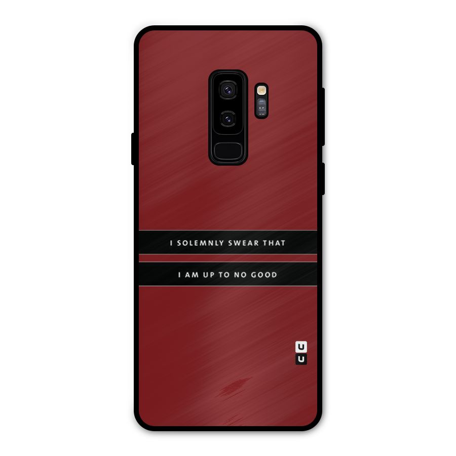 No Good Swear Metal Back Case for Galaxy S9 Plus