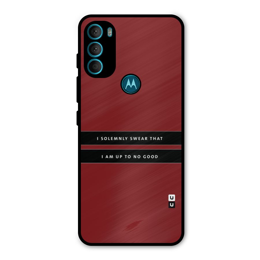 No Good Swear Metal Back Case for Moto G71 5G