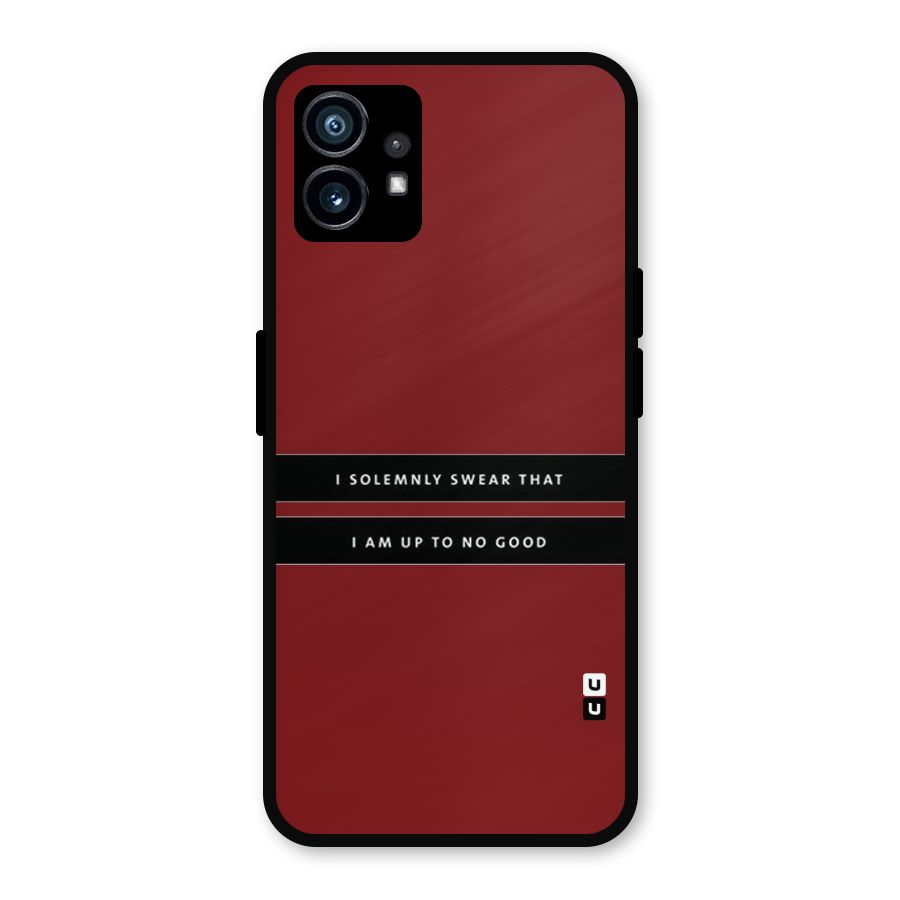 No Good Swear Metal Back Case for Nothing Phone 1