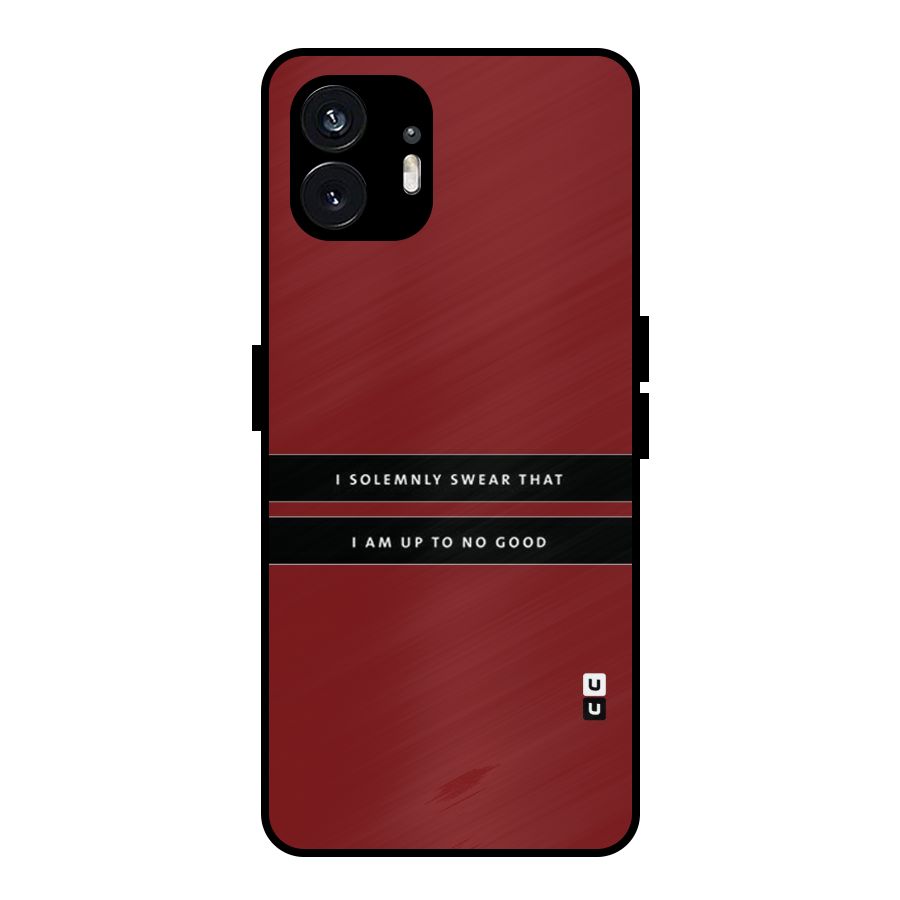 No Good Swear Metal Back Case for Nothing Phone 2