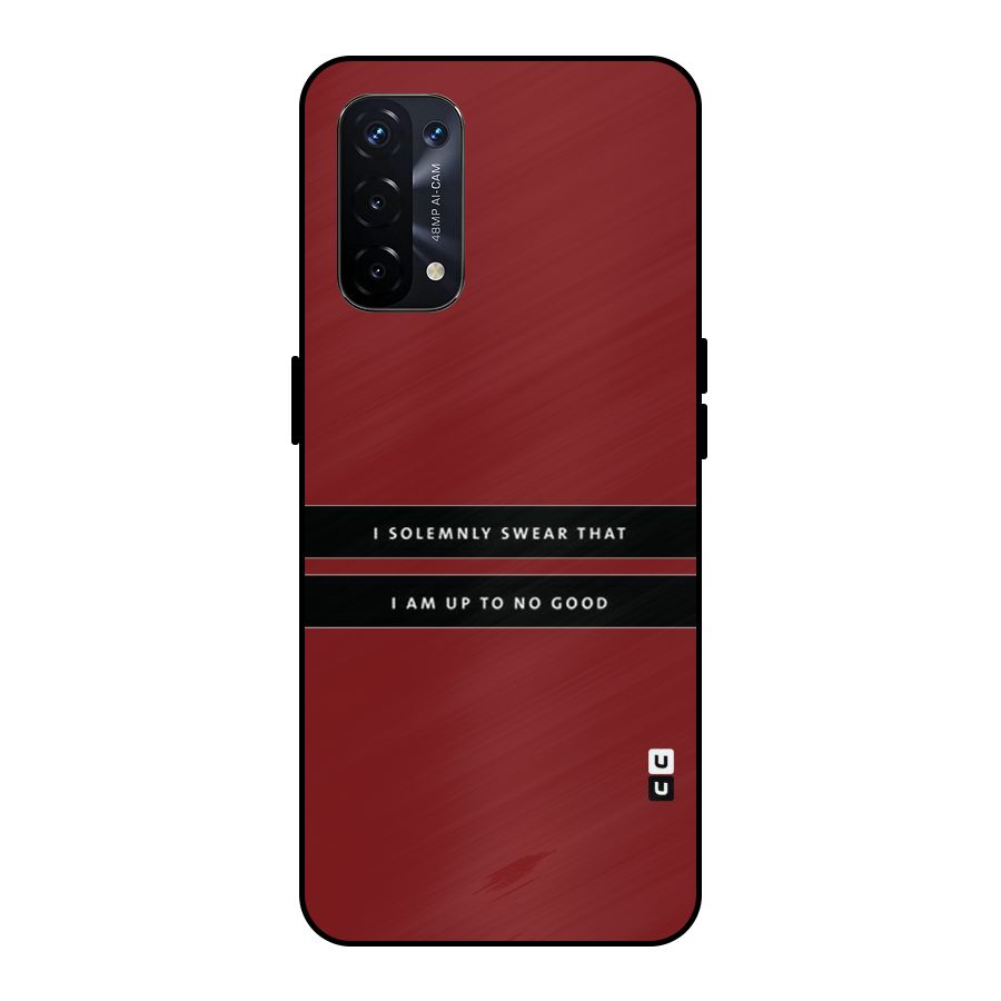 No Good Swear Metal Back Case for Oppo A74 5G