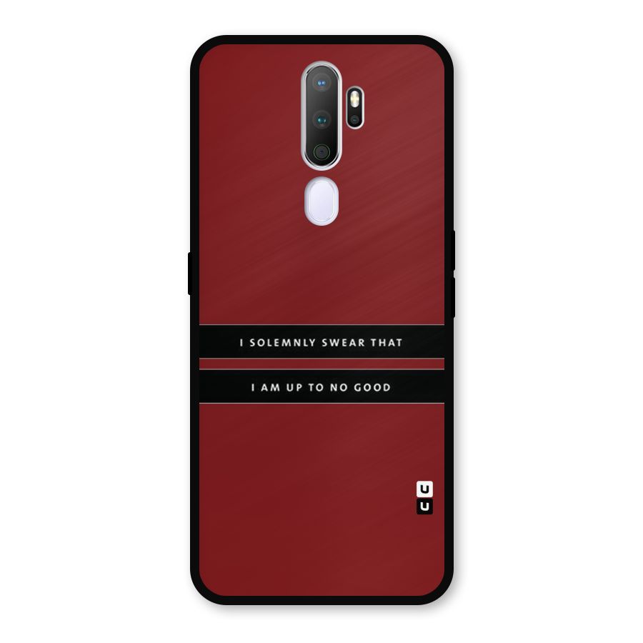 No Good Swear Metal Back Case for Oppo A9 (2020)