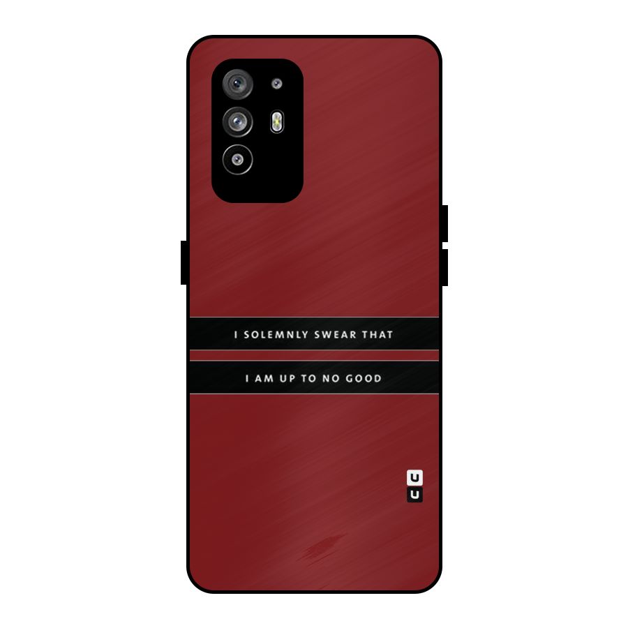 No Good Swear Metal Back Case for Oppo F19 Pro Plus 5G