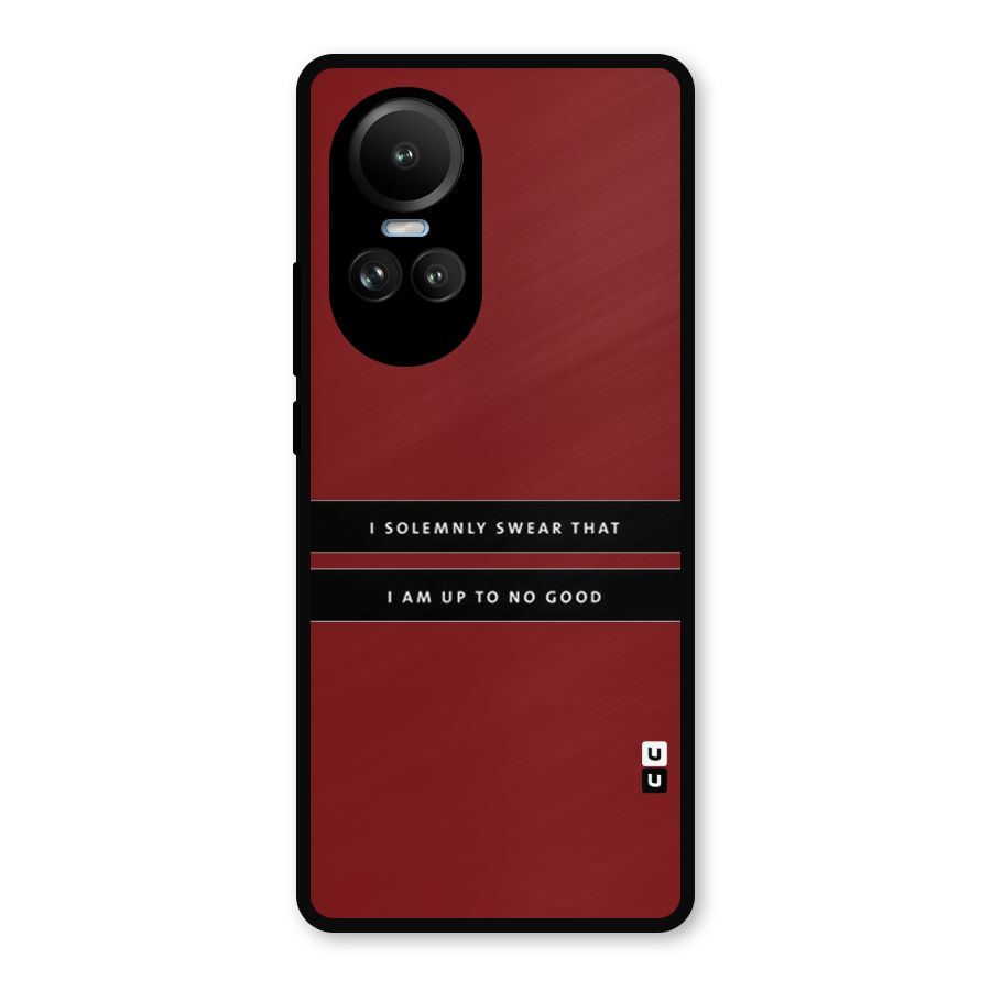 No Good Swear Metal Back Case for Oppo Reno10