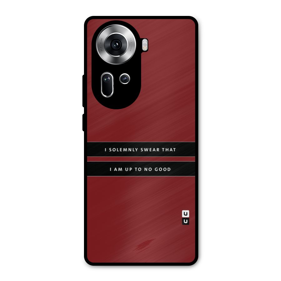 No Good Swear Metal Back Case for Oppo Reno11 5G