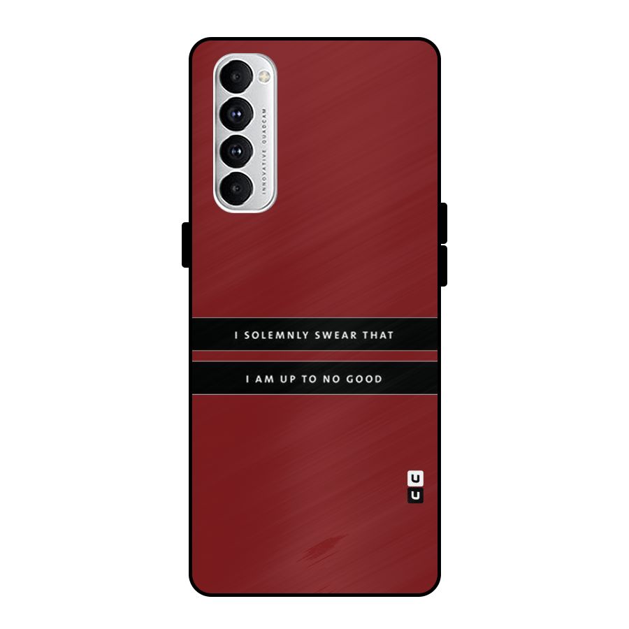 No Good Swear Metal Back Case for Oppo Reno4 Pro
