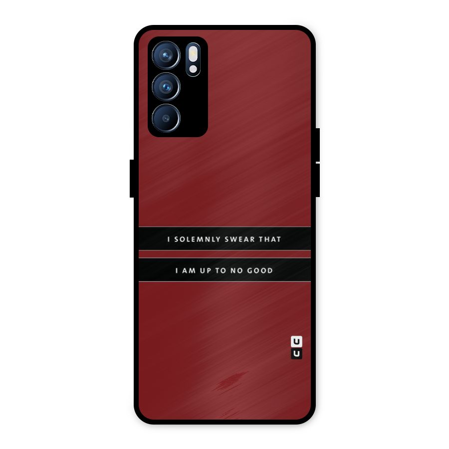 No Good Swear Metal Back Case for Oppo Reno6 5G