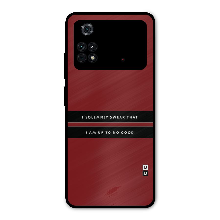 No Good Swear Metal Back Case for Poco M4 Pro 4G