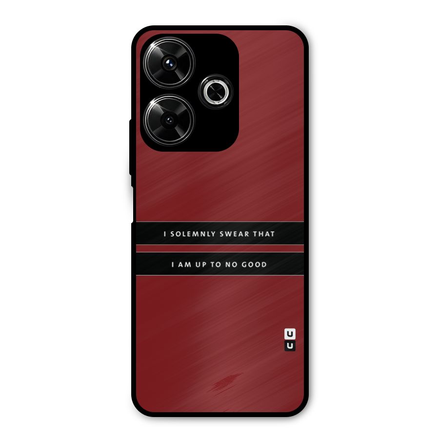 No Good Swear Metal Back Case for Poco M6 Plus