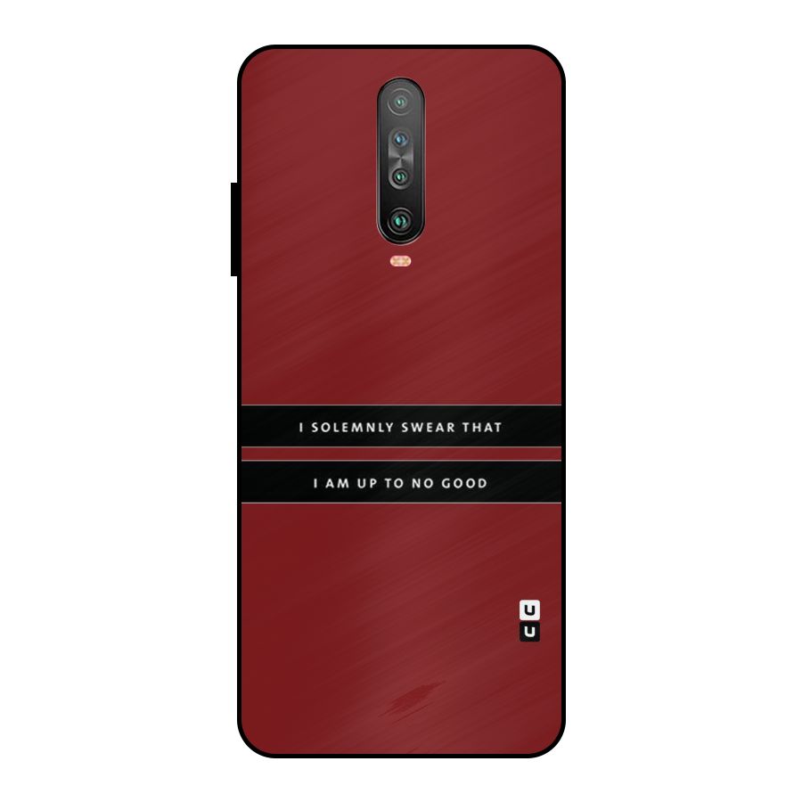 No Good Swear Metal Back Case for Poco X2