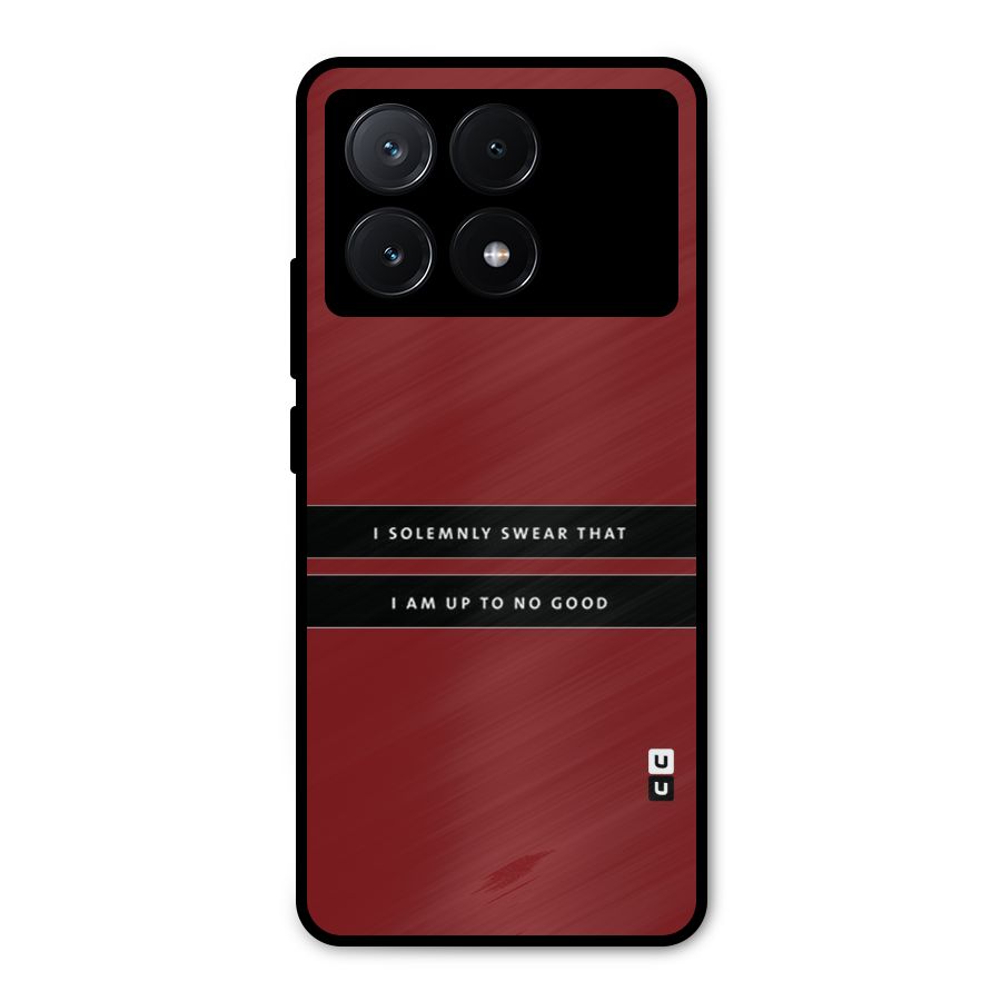 No Good Swear Metal Back Case for Poco X6 Pro