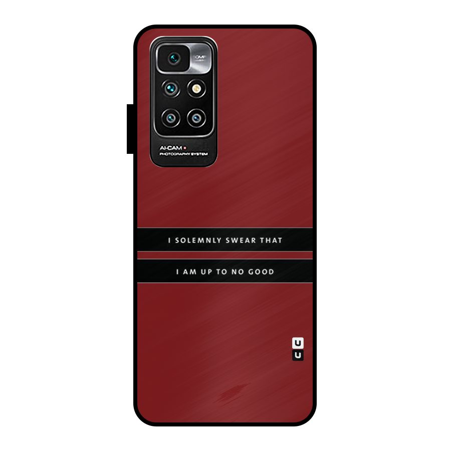 No Good Swear Metal Back Case for Redmi 10 Prime
