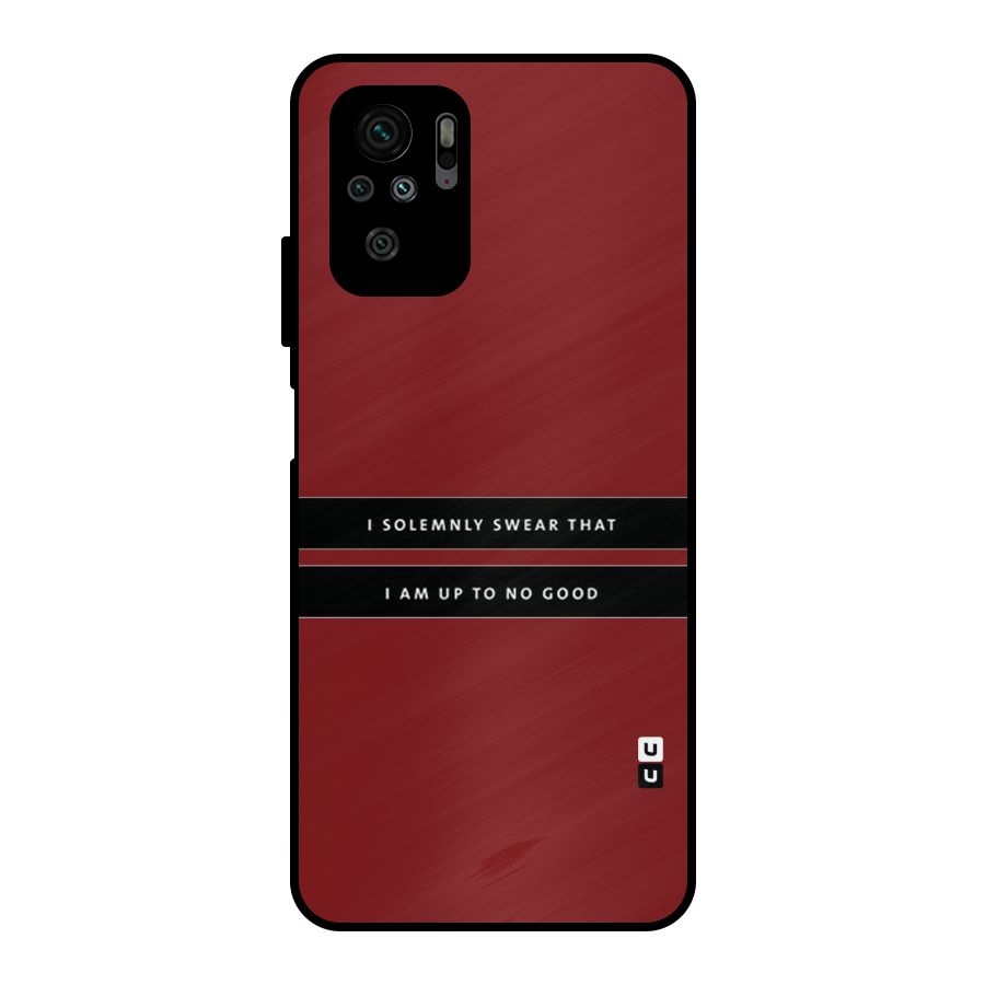 No Good Swear Metal Back Case for Redmi Note 10S