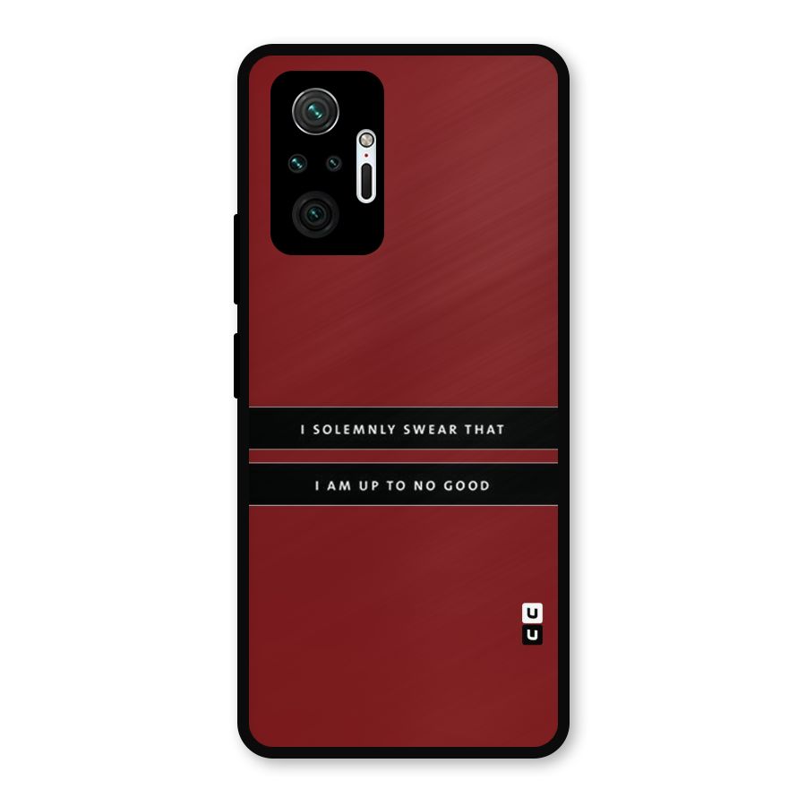 No Good Swear Metal Back Case for Redmi Note 10 Pro Max