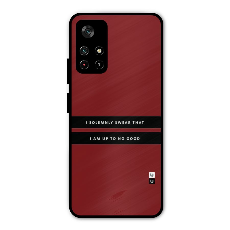 No Good Swear Metal Back Case for Redmi Note 11T 5G