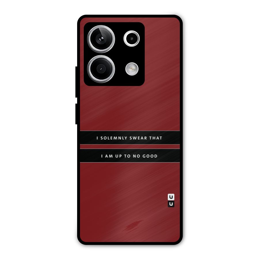 No Good Swear Metal Back Case for Redmi Note 13 5G