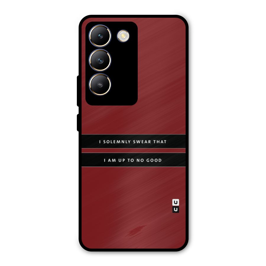 No Good Swear Metal Back Case for Vivo T3 5G
