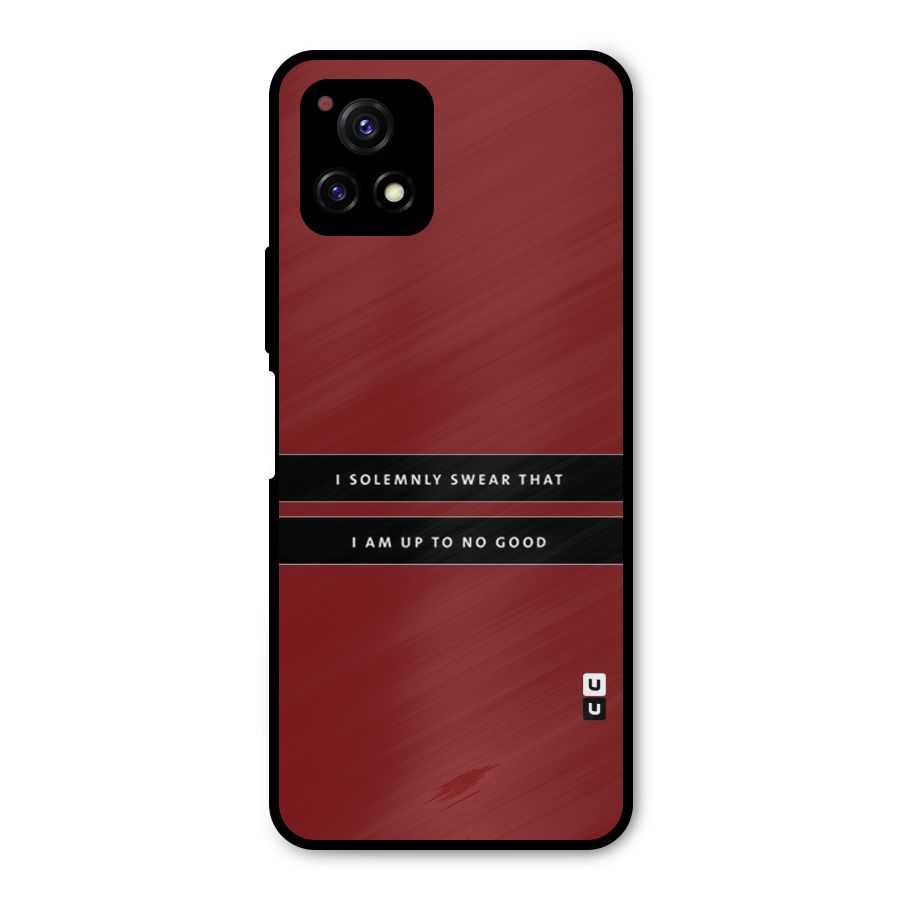 No Good Swear Metal Back Case for Vivo Y72 5G