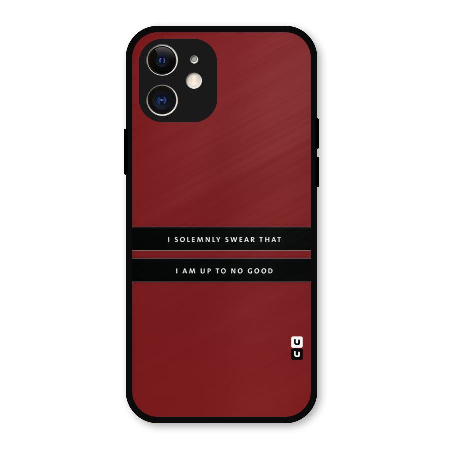 No Good Swear Metal Back Case for iPhone 12