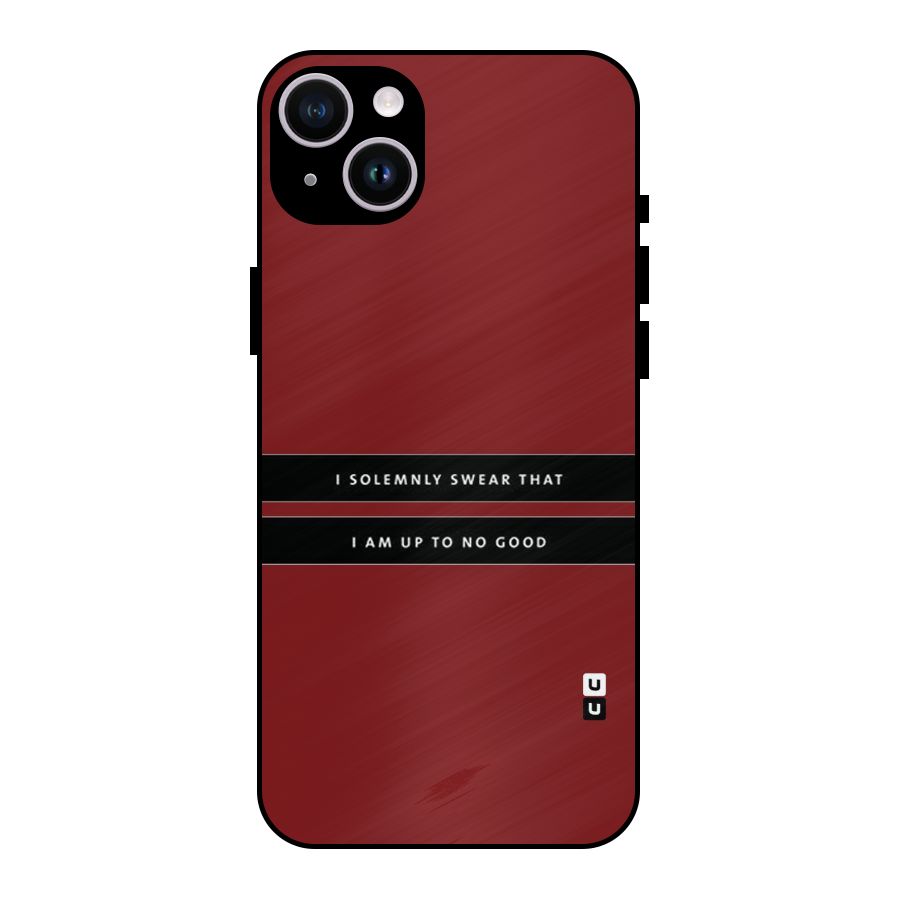 No Good Swear Metal Back Case for iPhone 14 Plus