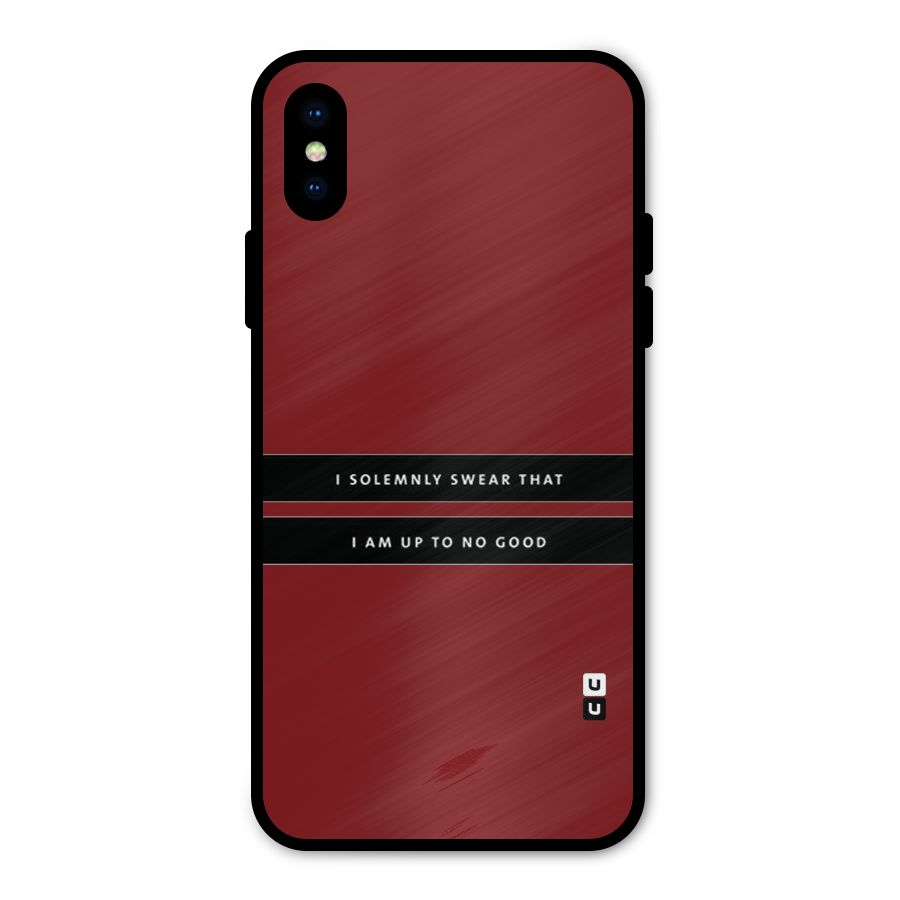 No Good Swear Metal Back Case for iPhone X