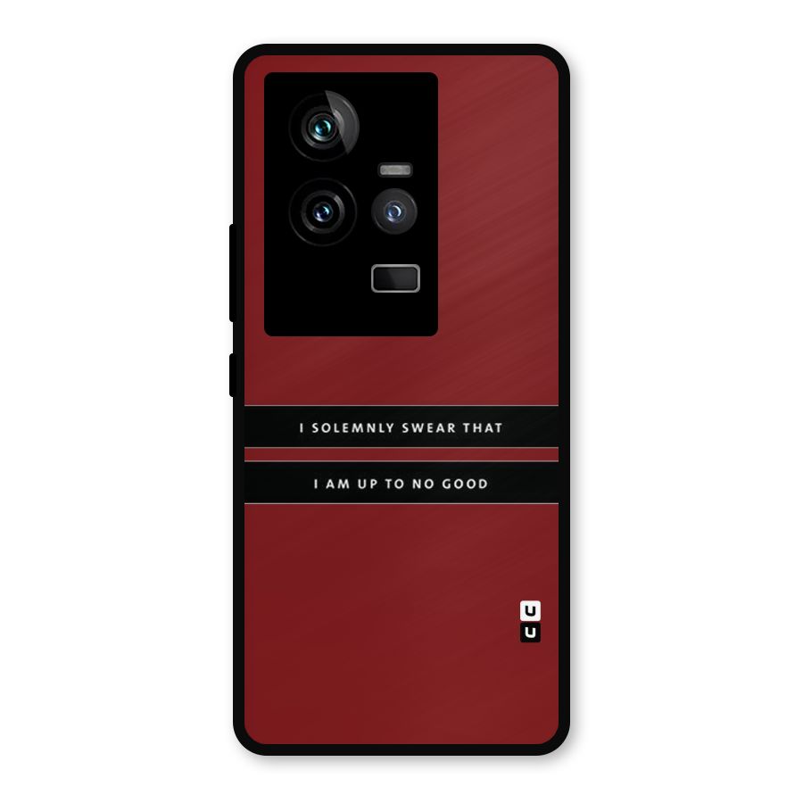No Good Swear Metal Back Case for iQOO 11 5G