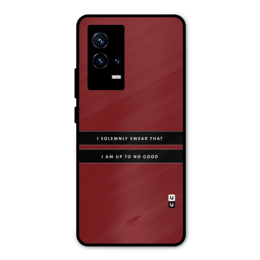 No Good Swear Metal Back Case for iQOO 9 5G